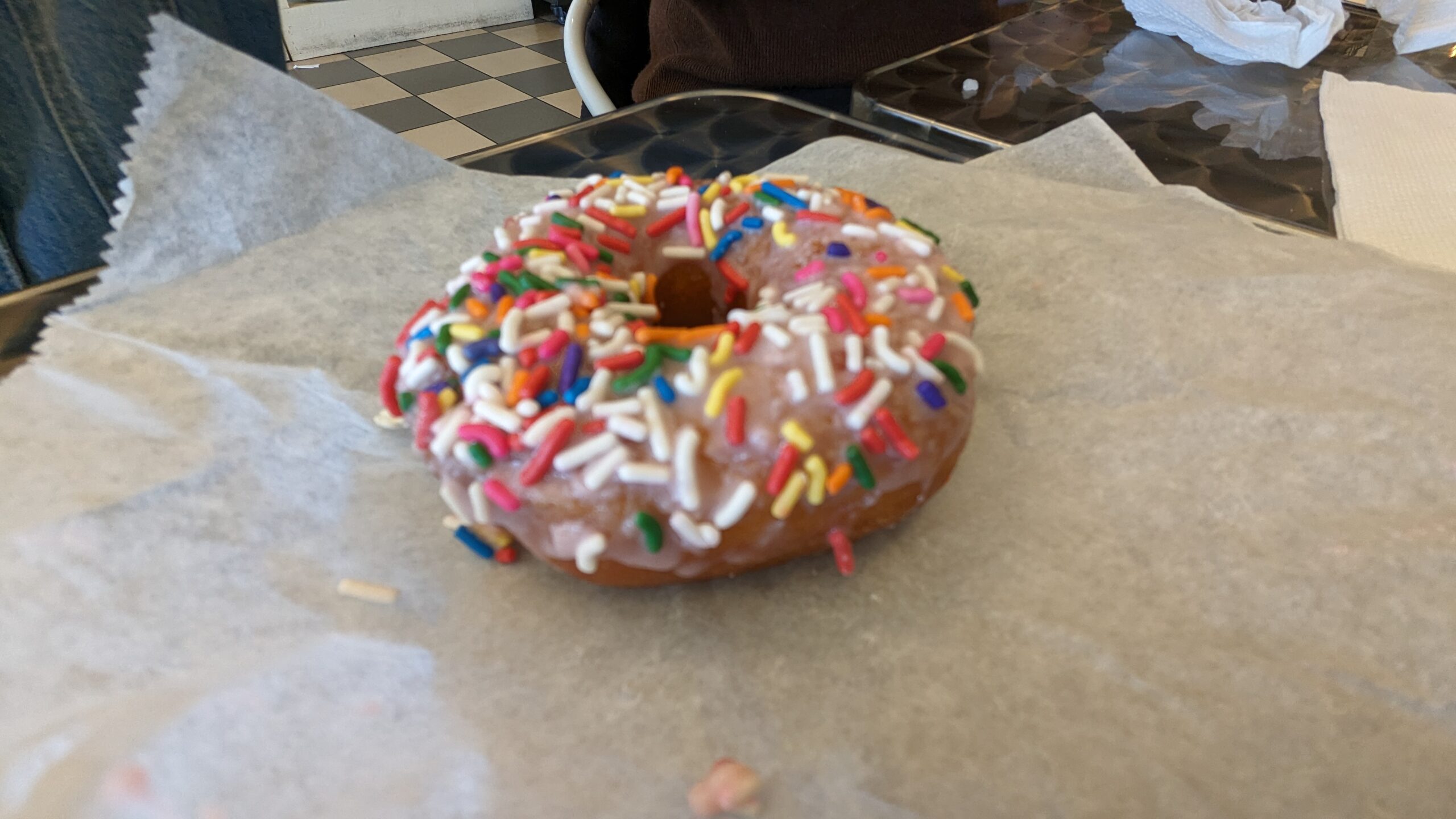 #1 Strawberry Donut at Burney’s